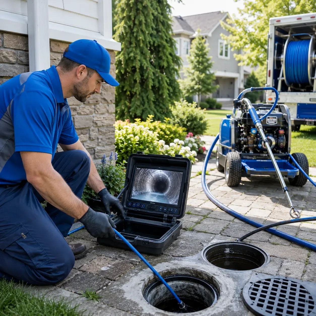 Outdoor drain cleaning professionals serving Garden City, TX