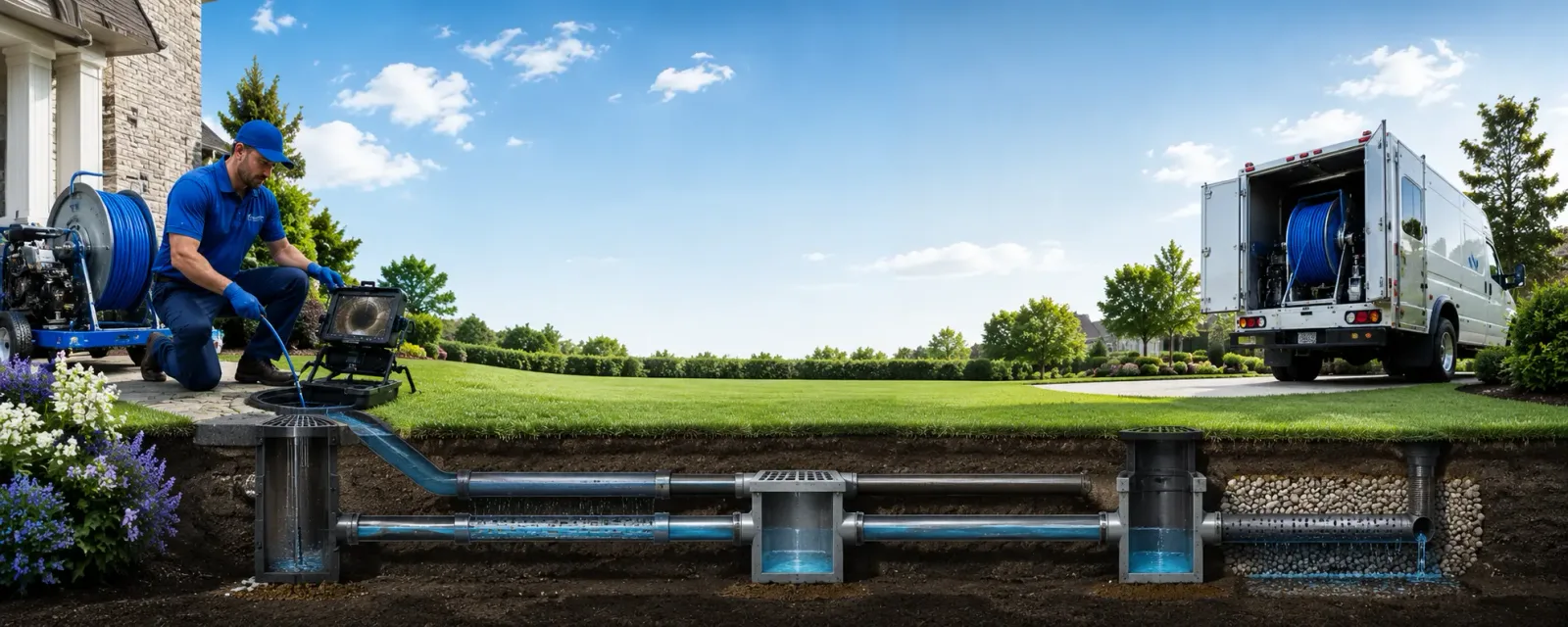 Outdoor drain cleaning information for Garden City, TX